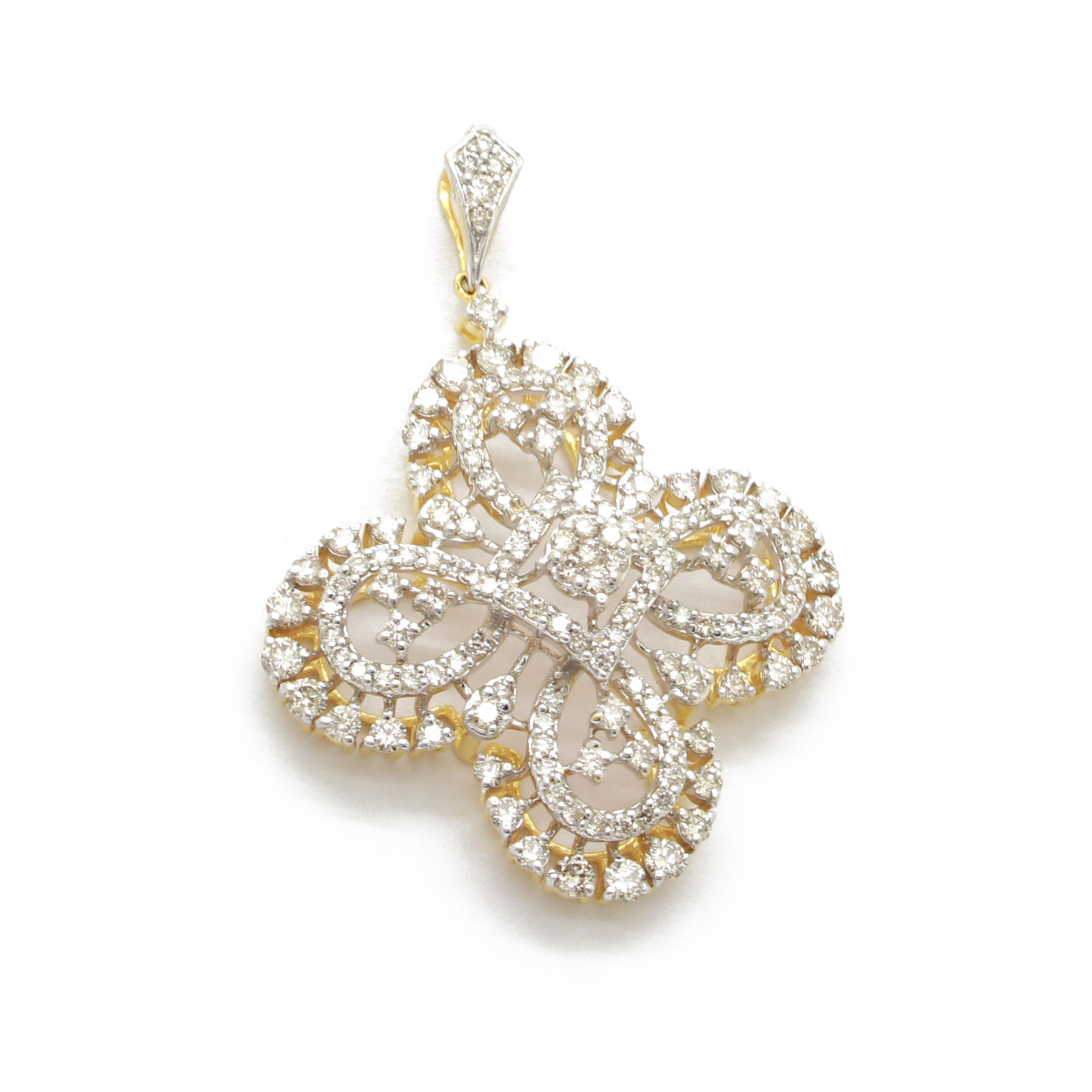 Brilliante Italia Simulated Diamond Locket w/ Singapore Chain main image 1