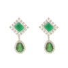 Diamond Emerald Jhumka