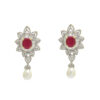 Diamond Ruby Pearl Jhumka