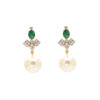 Diamond Emerald Pearl Jhumka