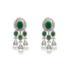 Diamond Emerald Pearl Jhumka