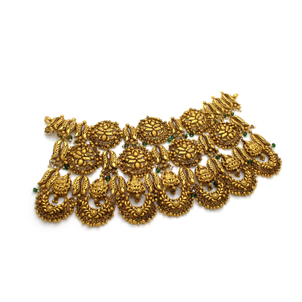 22K Gold Antique Temple Necklace/Choker