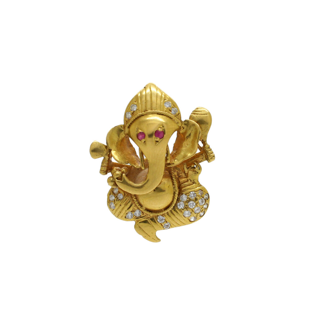 22k Gold Ganesh Locket
