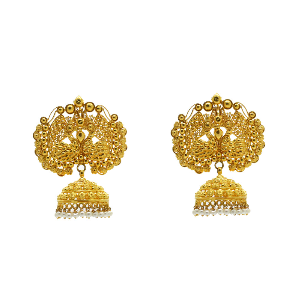 22k Gold Antique Jhumka