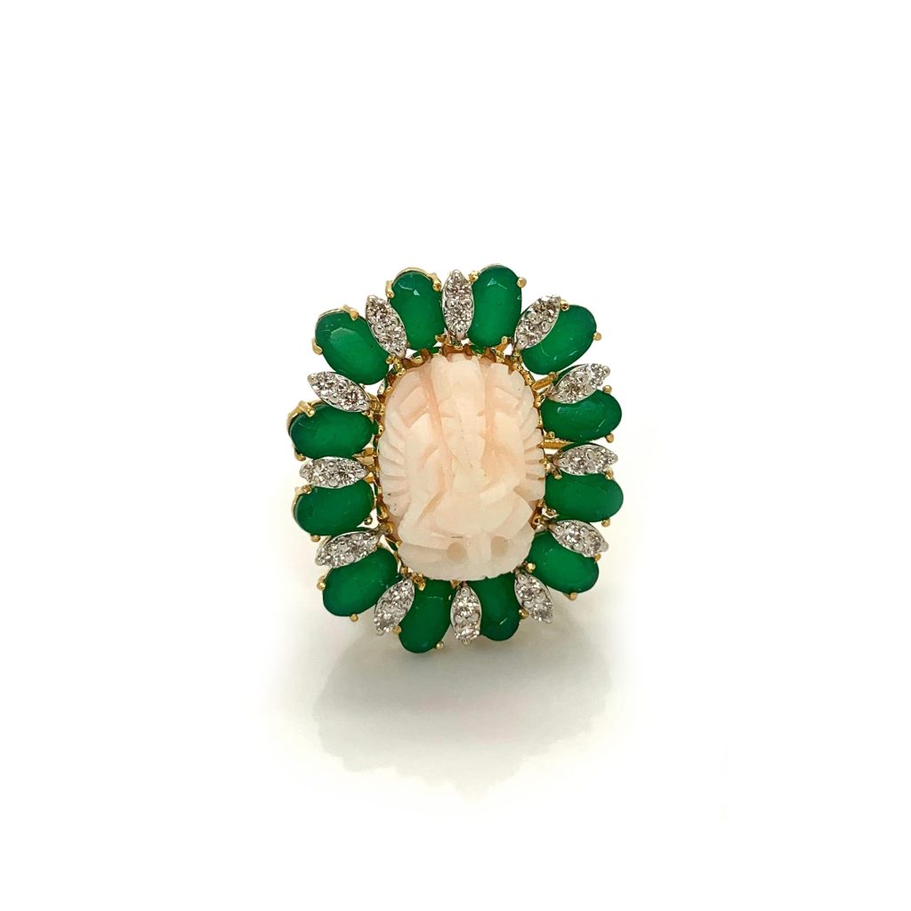 Diamond Coral Ring