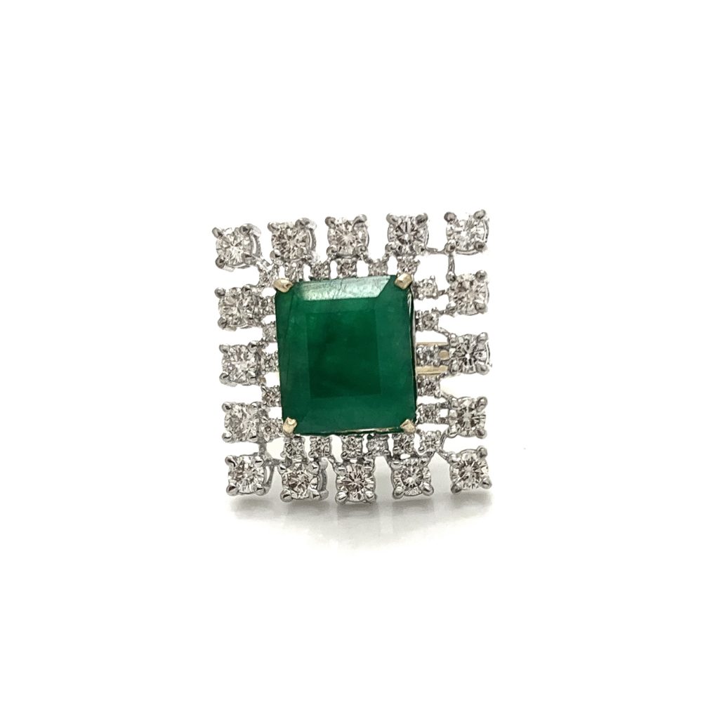 Diamond Emerald Ring