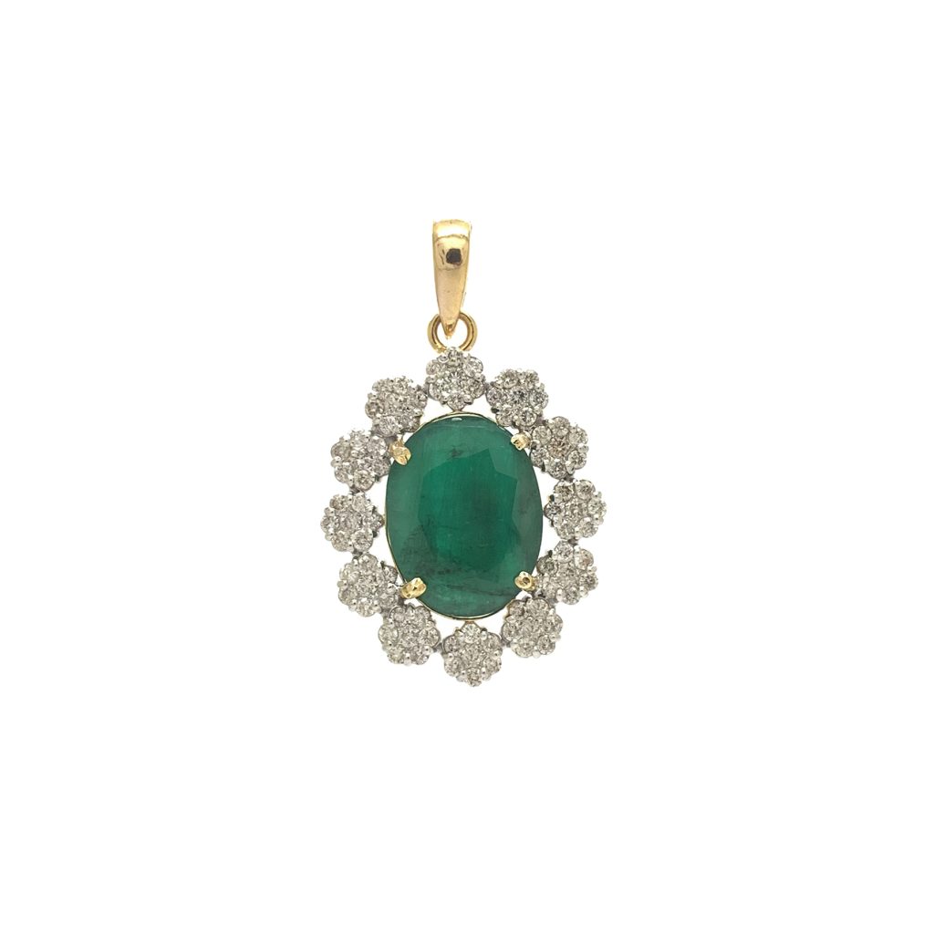 Diamond Emerald Locket