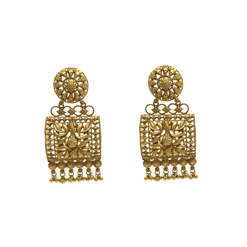 22k Gold Antique Jhumka