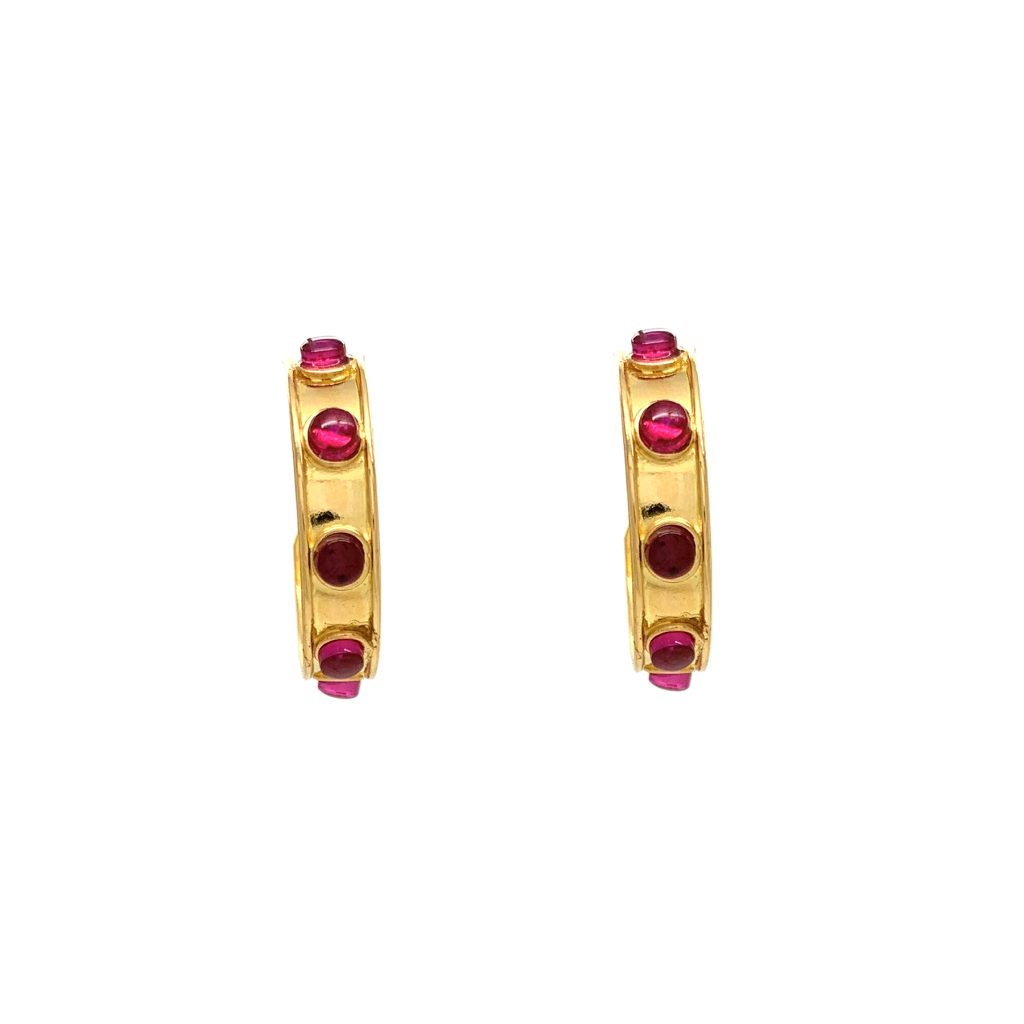 22k Gold Antique Hoops