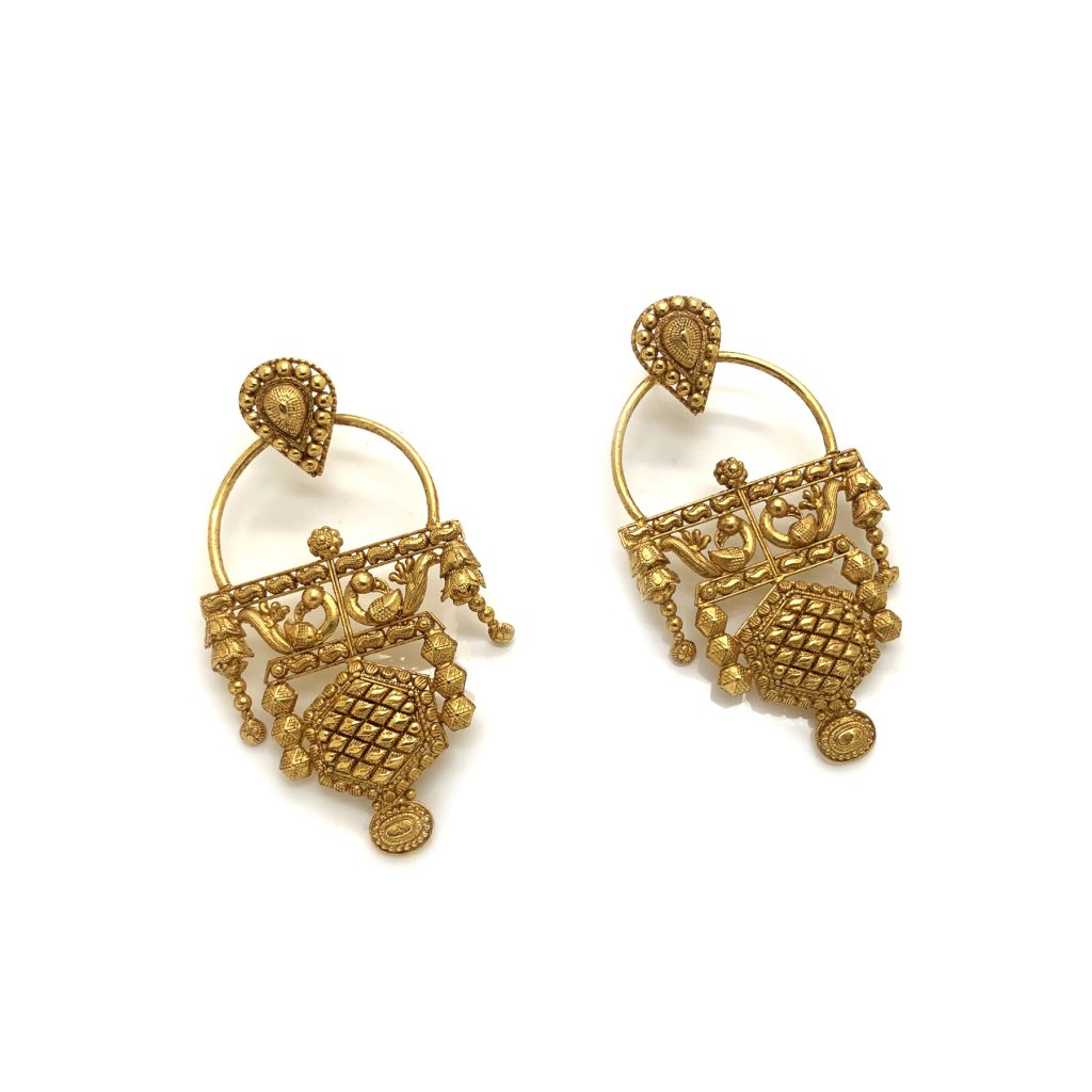22k Gold Antique Jhumka