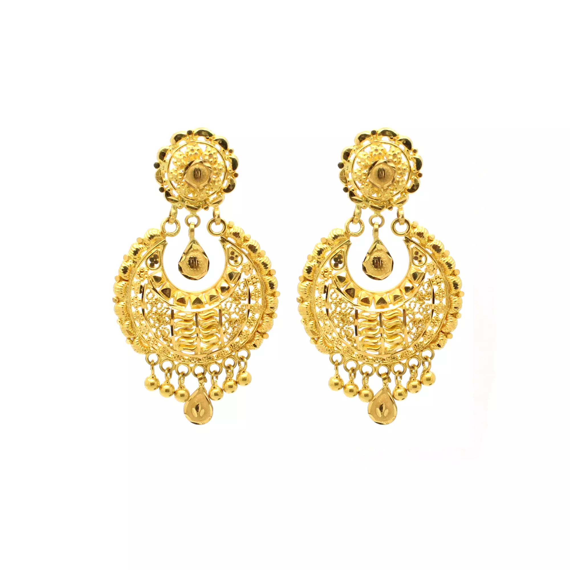 Ramleela earrings on sale in gold