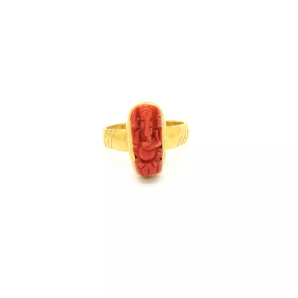 Gold Ganesh Ring