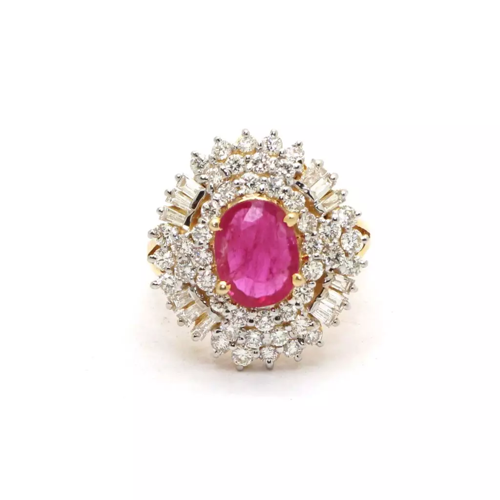 Diamond Ruby Ring