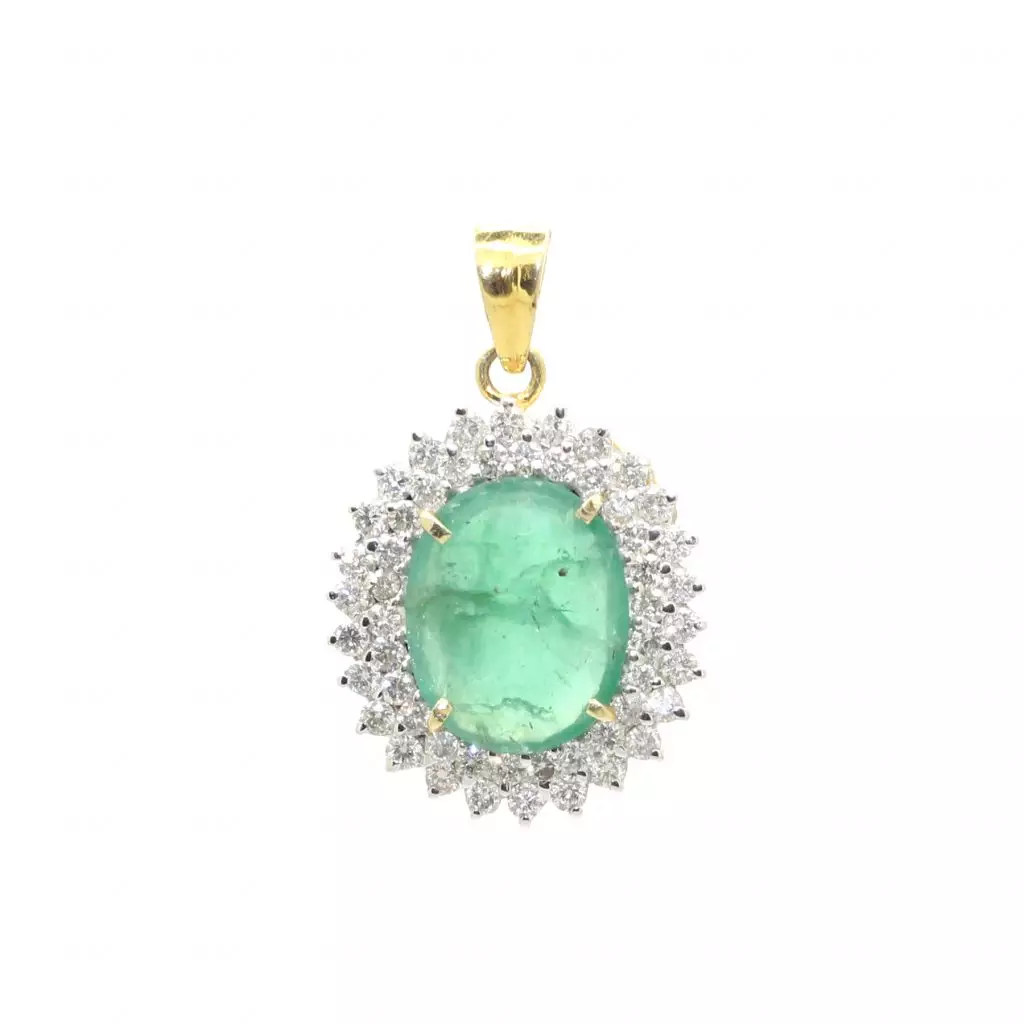 Diamond Emerald Locket