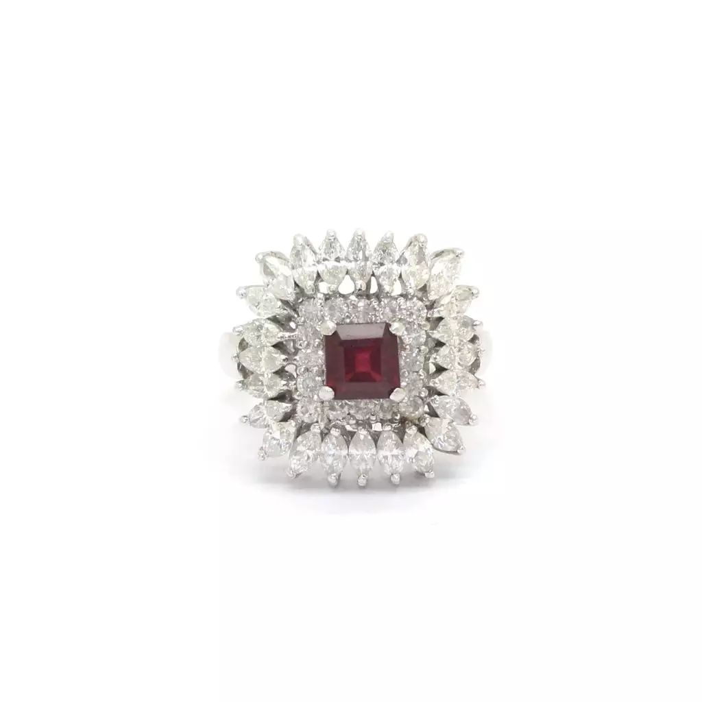 Diamond Ruby Ring