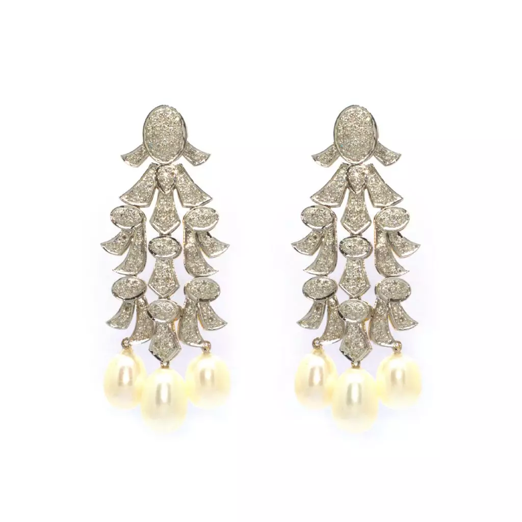 Diamond Pearl Jhumka