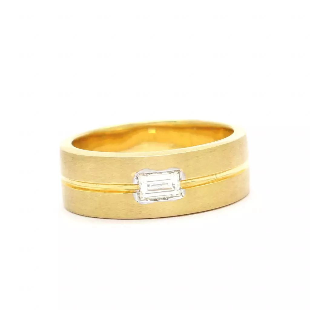 Diamond Solitaire Band Ring