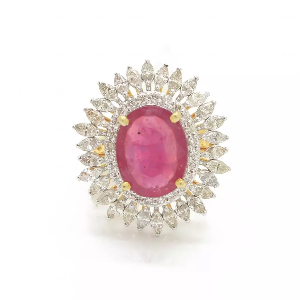 Diamond Ruby Ring
