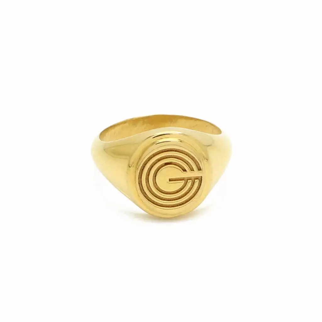 22K Gold Signet Ring