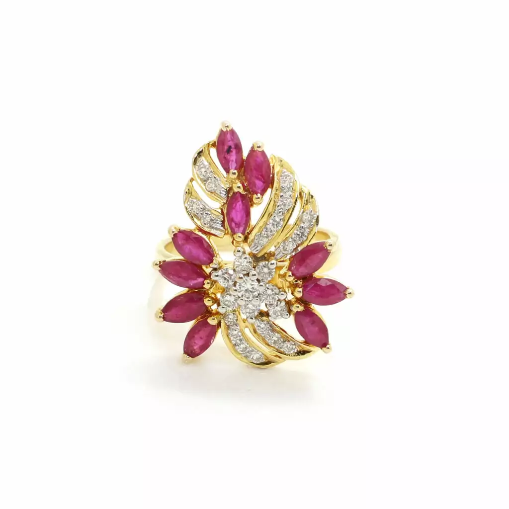 Diamond Ruby Ring