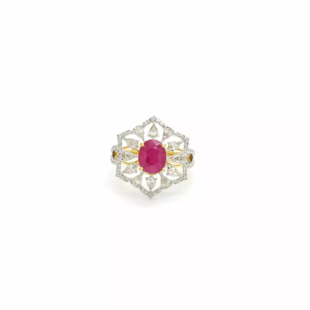 Diamond Ruby Ring
