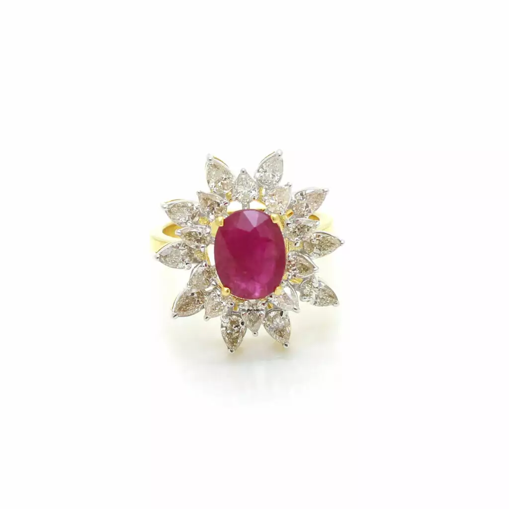 Diamond Ruby Ring