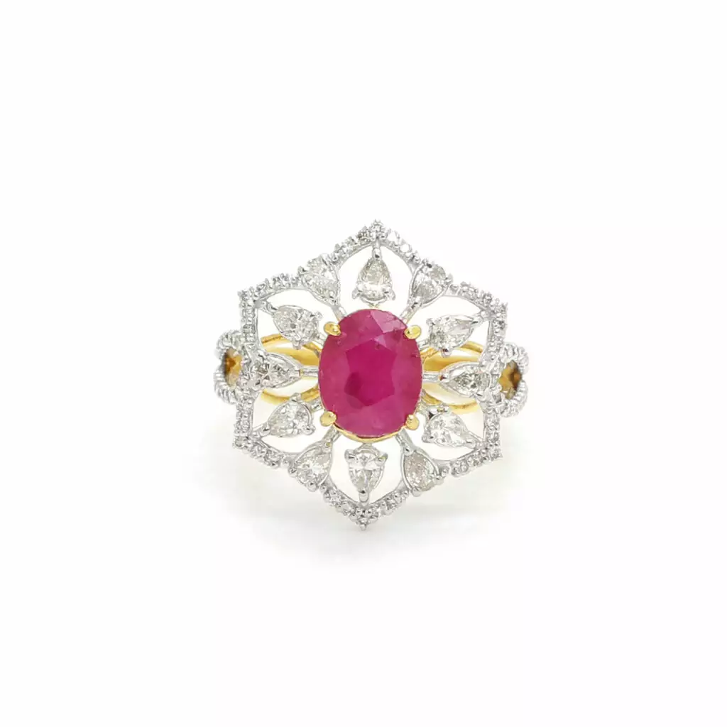 Diamond Ruby Ring