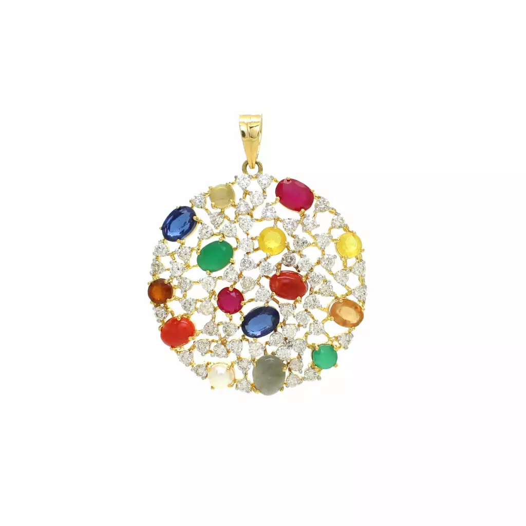 Diamond Nawaratna Locket