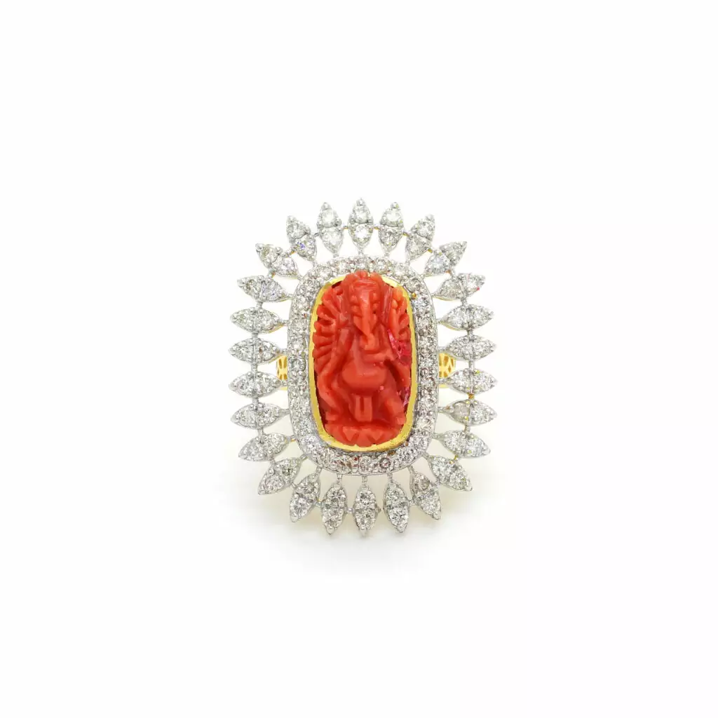 Diamond Coral Ring
