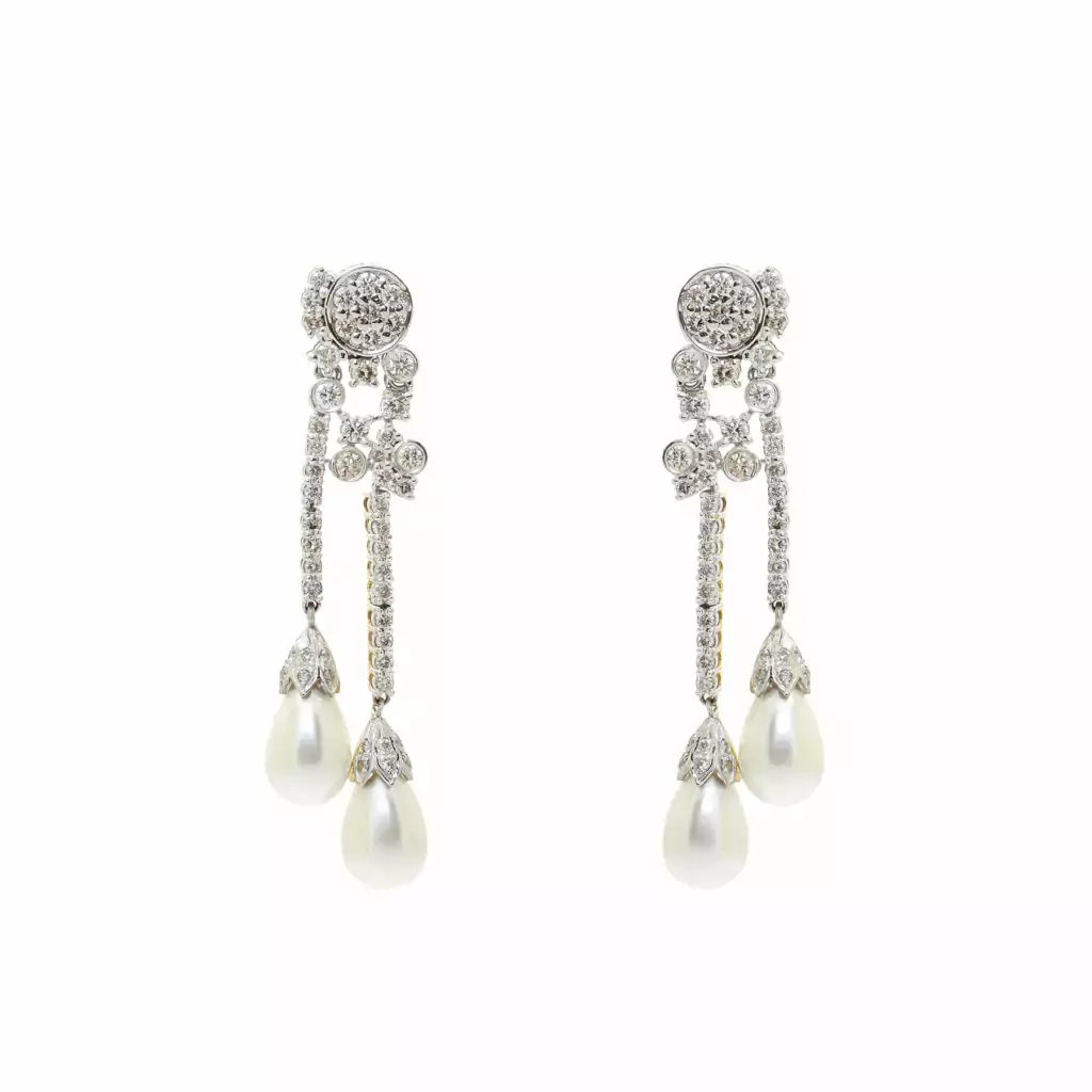 Diamond Pearl Jhumka