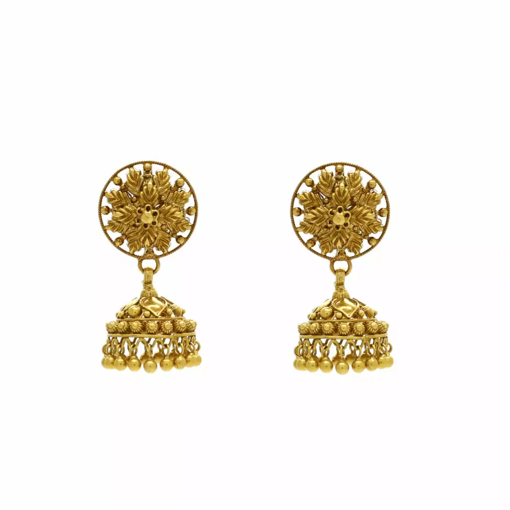22k Gold Antique Jhumka