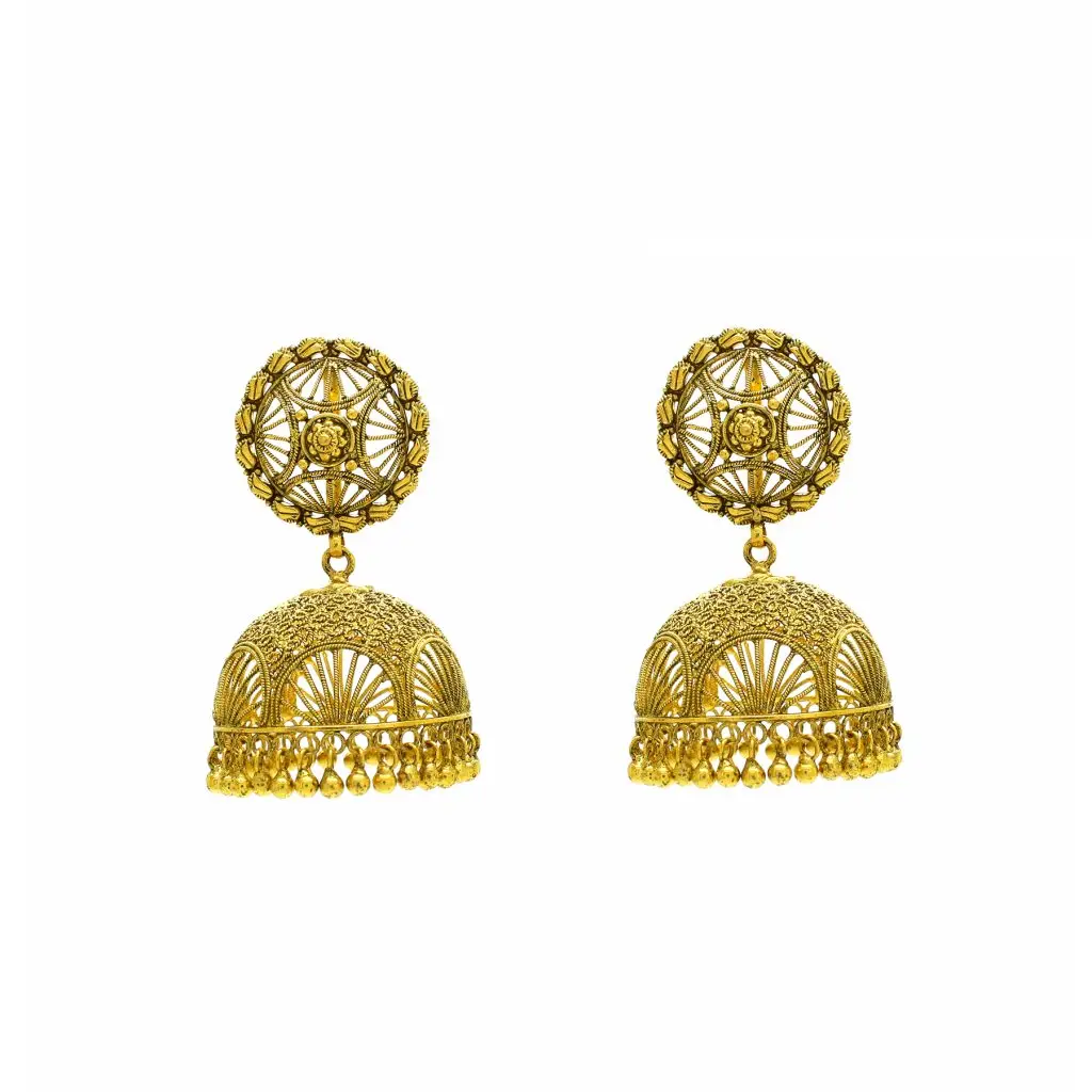 22k Gold Antique Jhumka
