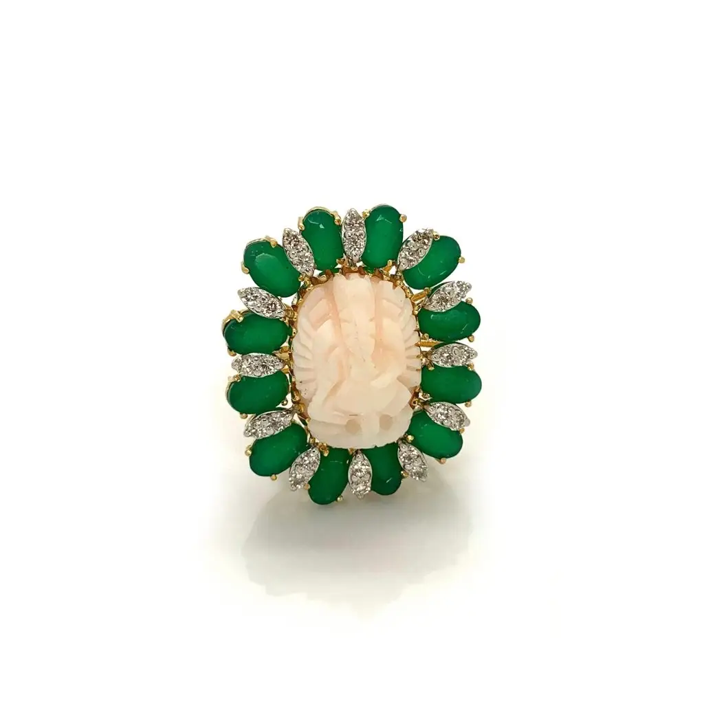 Diamond Coral Ring