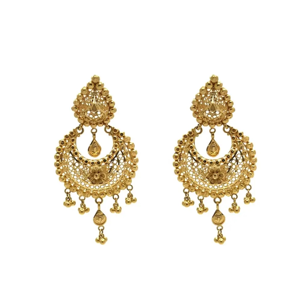 22k Gold Antique Jhumka