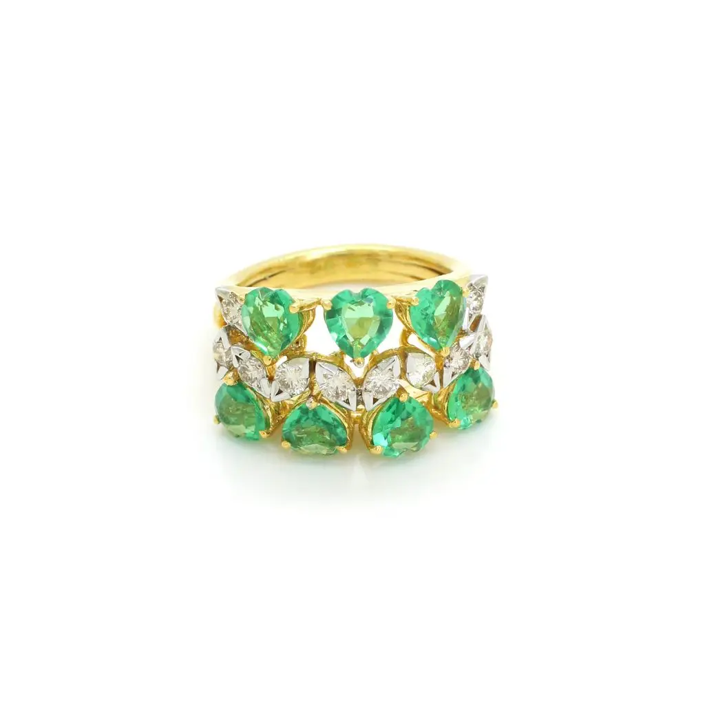 9K Gold Diamond Ring